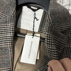 Banana Republic HERITAGE PLAID MELTON TOP COAT